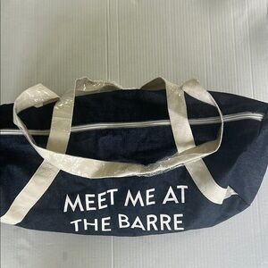 “Meet Me At The Barre” denim Tote bag